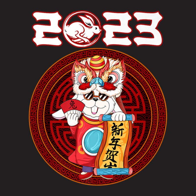 Happy New Year 2023 Yin Yan Chinese 12 Zodiac Rabbit T-shirt | Artistshot