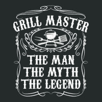 Grill Master The Man The Myth Legend Bbq Smoker Women's Triblend Scoop T-shirt | Artistshot