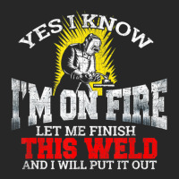 Welder Yes I Know I'm On Fire Let Me Finish Men's T-shirt Pajama Set | Artistshot