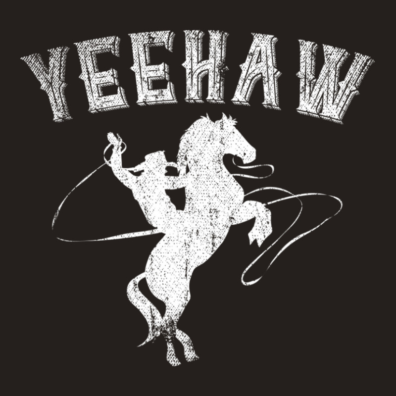 Funny Western Gift Horse Bull Riding Rodeo Yeehaw Cowboy Tank Top by behindcedar22 | Artistshot