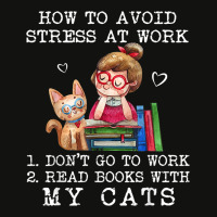 How To Avoid Stress At Work Read Books With My Cats Scorecard Crop Tee | Artistshot