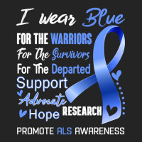 I Wear Blue For Als Awareness Support Als Warrior Gifts 3/4 Sleeve Shirt | Artistshot