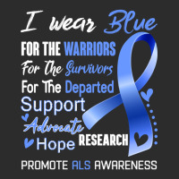 I Wear Blue For Als Awareness Support Als Warrior Gifts Exclusive T-shirt | Artistshot