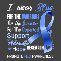 I Wear Blue For Als Awareness Support Als Warrior Gifts Vintage T-shirt | Artistshot