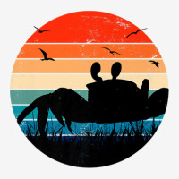 Retro Crab Sunset - Crustacean Core Shellfish Beach Spider Graphic T-shirt | Artistshot