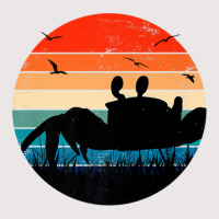 Retro Crab Sunset - Crustacean Core Shellfish Beach Spider Pocket T-shirt | Artistshot