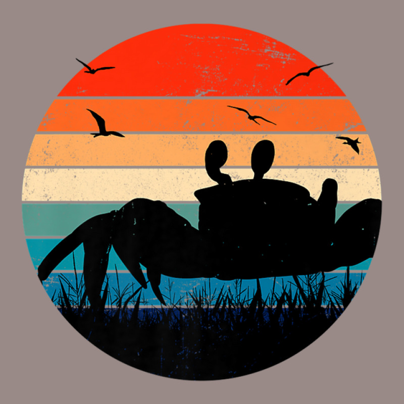 Retro Crab Sunset - Crustacean Core Shellfish Beach Spider Vintage T-shirt | Artistshot