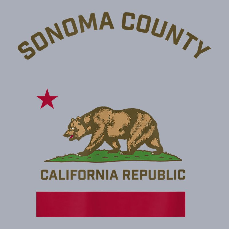 Sonoma County T Shirt With California Flag T Shirt Tank Dress by deemerx8lmshare | Artistshot