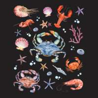 Crustaceancore Aesthetic Crustaceans Crab Lobster Shrimp T-shirt | Artistshot