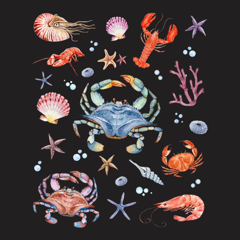 Crustaceancore Aesthetic Crustaceans Crab Lobster Shrimp T-shirt | Artistshot