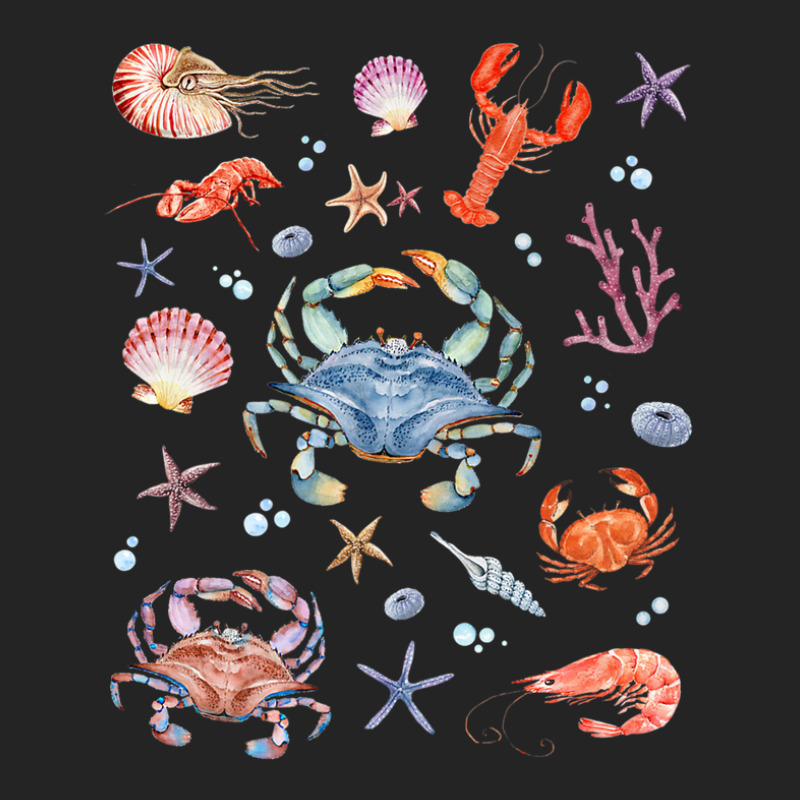 Crustaceancore Aesthetic Crustaceans Crab Lobster Shrimp 3/4 Sleeve Shirt | Artistshot