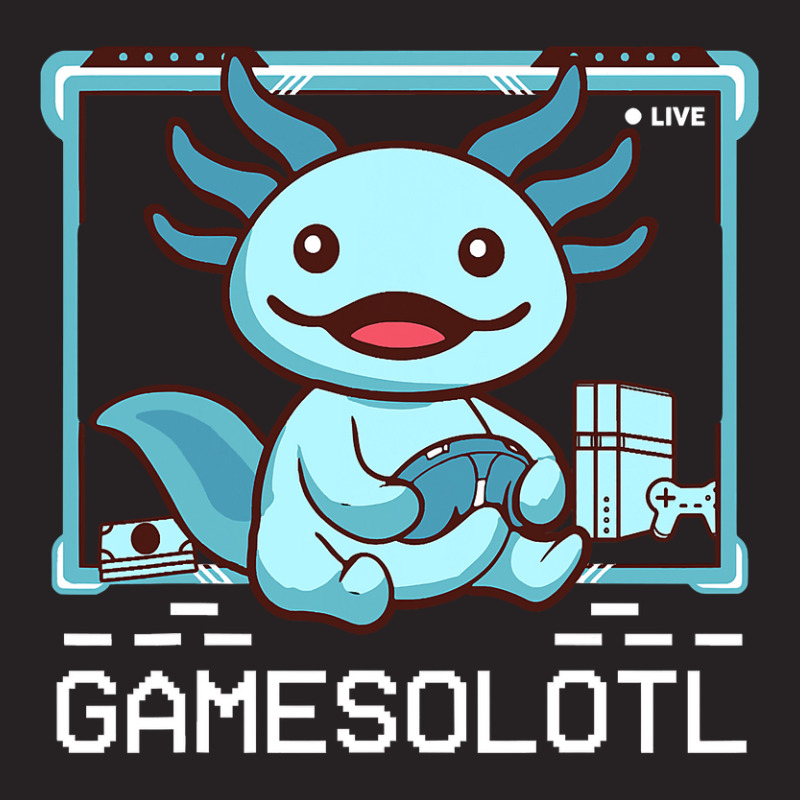 Axolotl Fish Playing Video Game Whiteaxolotl Lizard Gamers 244 Vintage Cap by stress | Artistshot