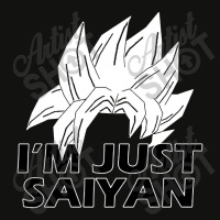 I'm Just Saiyan Scorecard Crop Tee | Artistshot