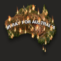 Pray For Australia Ladies Fitted T-shirt | Artistshot