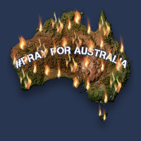 Pray For Australia Ladies Denim Jacket | Artistshot