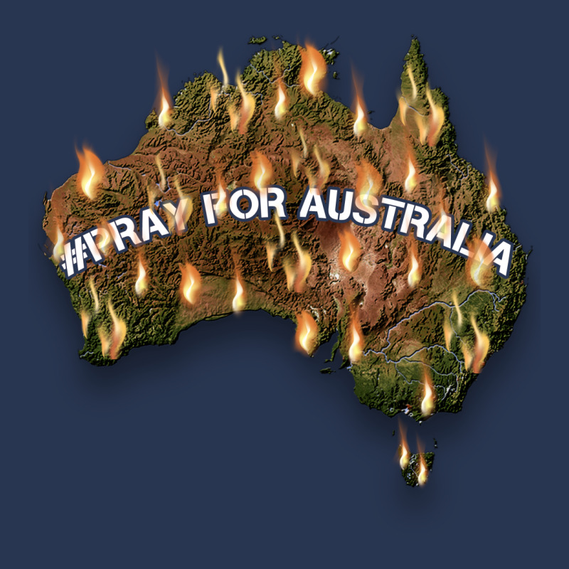 Pray For Australia Ladies Denim Jacket by autlu2024 | Artistshot