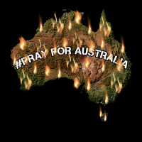 Pray For Australia Legging | Artistshot