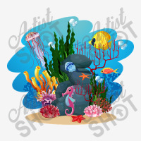 Undersea Life Coral Reef With Fish And Water Plants  Cartoon Landscape Camper Cup | Artistshot