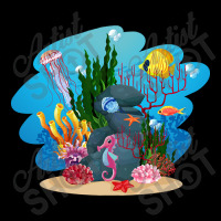 Undersea Life Coral Reef With Fish And Water Plants  Cartoon Landscape Youth Jogger | Artistshot