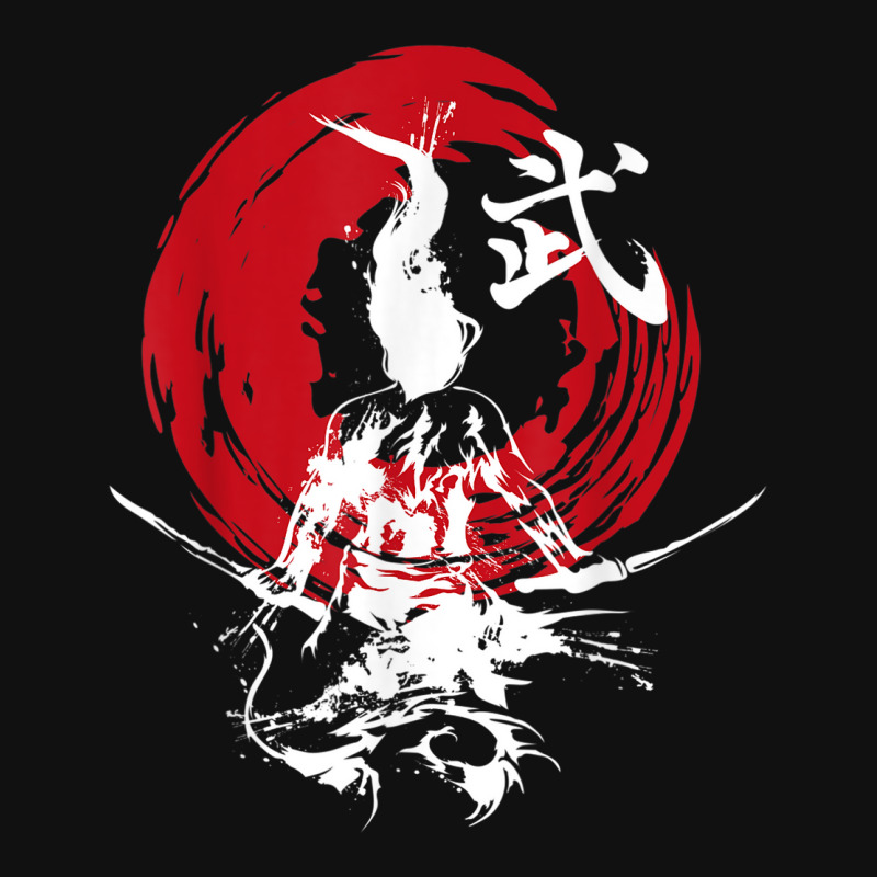 Japanese Samurai Fire Warrior Swords Retro Japan Calligraphy Graphic T-shirt | Artistshot