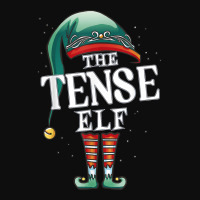 Tense Elf Christmas Group Xmas Pajama Party T Shirt Crop Top | Artistshot