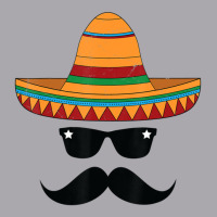 Sombrero Costume Mustache Sunglasses Cinco De Youth 3/4 Sleeve | Artistshot