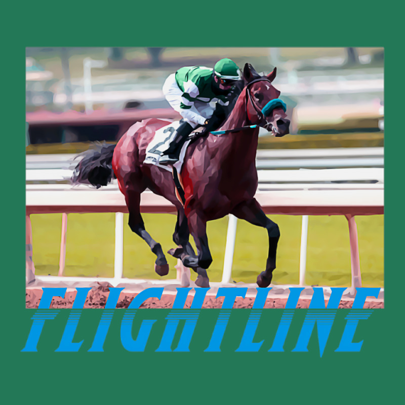 Flightline   Classic Horseracing Ladies Fitted T-Shirt by senkovdenairp | Artistshot