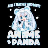 Just A Teacher Who Loves Anime And Panda Women's V-neck T-shirt | Artistshot