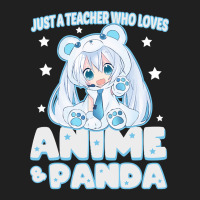 Just A Teacher Who Loves Anime And Panda Ladies Polo Shirt | Artistshot