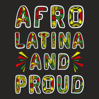 Afro Latina And Proud Product Black Latinx Pride Gift Design Ladies Fitted T-shirt | Artistshot