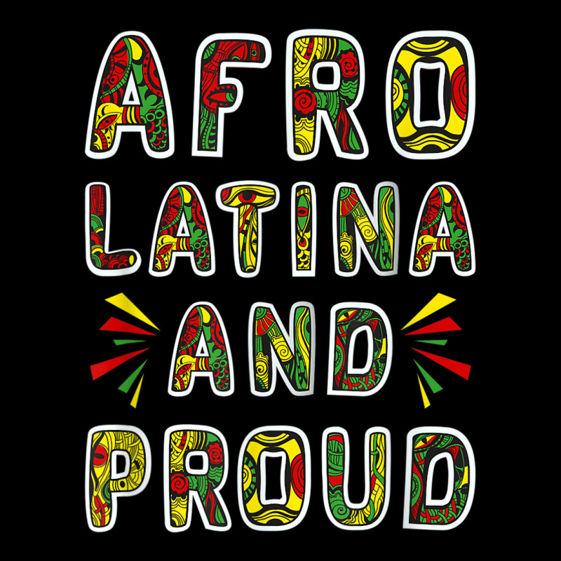 Afro Latina And Proud Product Black Latinx Pride Gift Design Women's V-Neck T-Shirt by SHANNONRENNAN | Artistshot