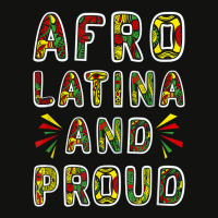 Afro Latina And Proud Product Black Latinx Pride Gift Design Scorecard Crop Tee | Artistshot