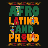 Afro Latina And Proud Product For Afro Latin Pride Tee Scorecard Crop Tee | Artistshot