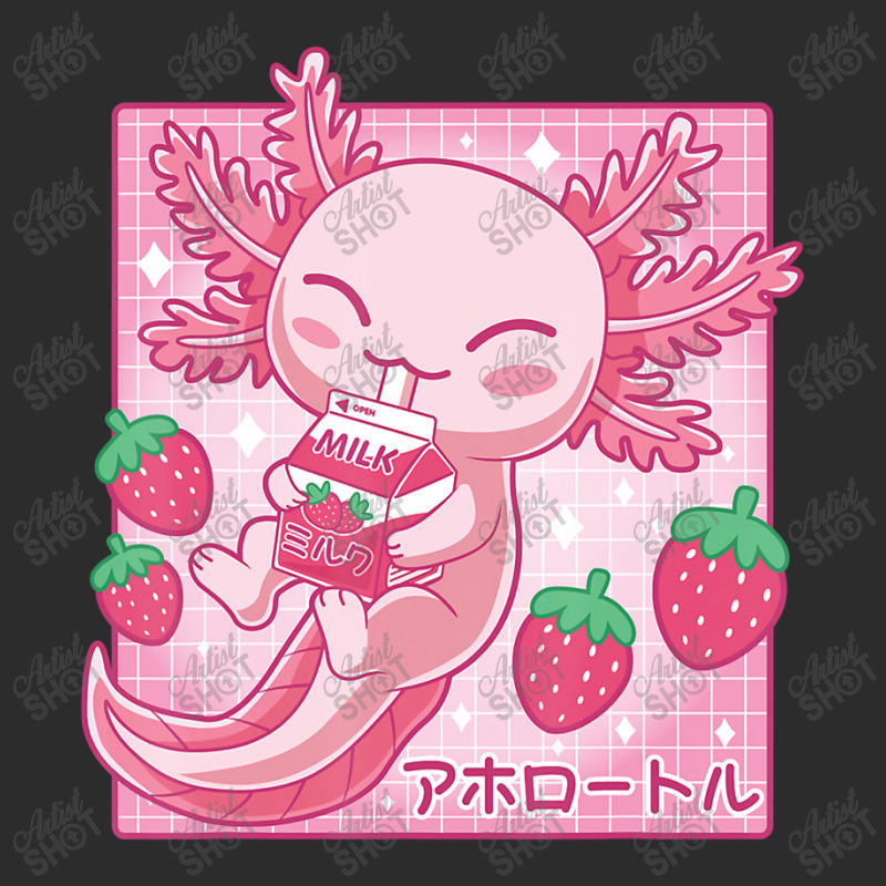 Japanese Strawberry Milk Shake Anime Pink Kawaii Aesthetic Axolotl Mat Exclusive T-shirt by Min05 | Artistshot