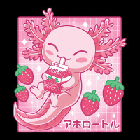 Japanese Strawberry Milk Shake Anime Pink Kawaii Aesthetic Axolotl Mat Kids Cap | Artistshot