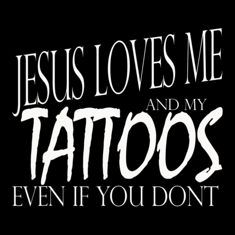 Jesus Loves Me And My Tattoos Empowering Maternity Scoop Neck T-shirt by Min08 | Artistshot