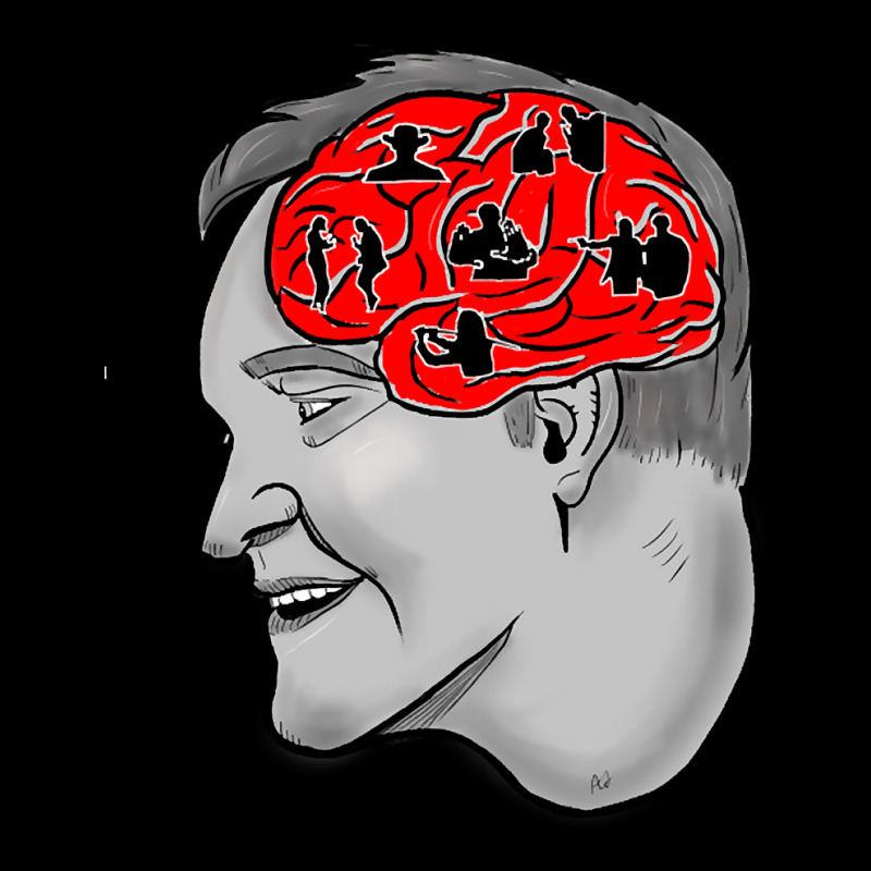 The Brain Of Tarantino Adjustable Cap by Milne Charlton | Artistshot