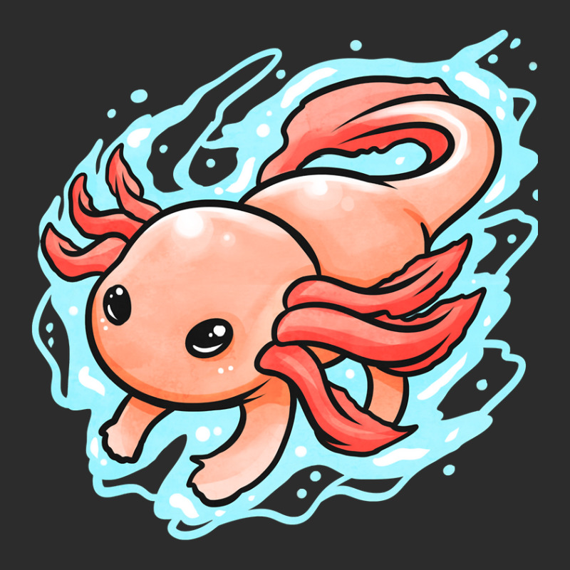 Kawaii - Mexican Sea Life - A Swimming Axolotl Exclusive T-shirt by Min08 | Artistshot