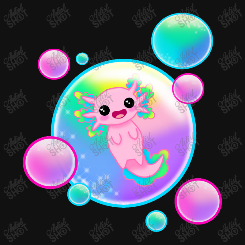 Kawaii Axolotl With Bubbles Graphic Youth T-shirt by Min05 | Artistshot