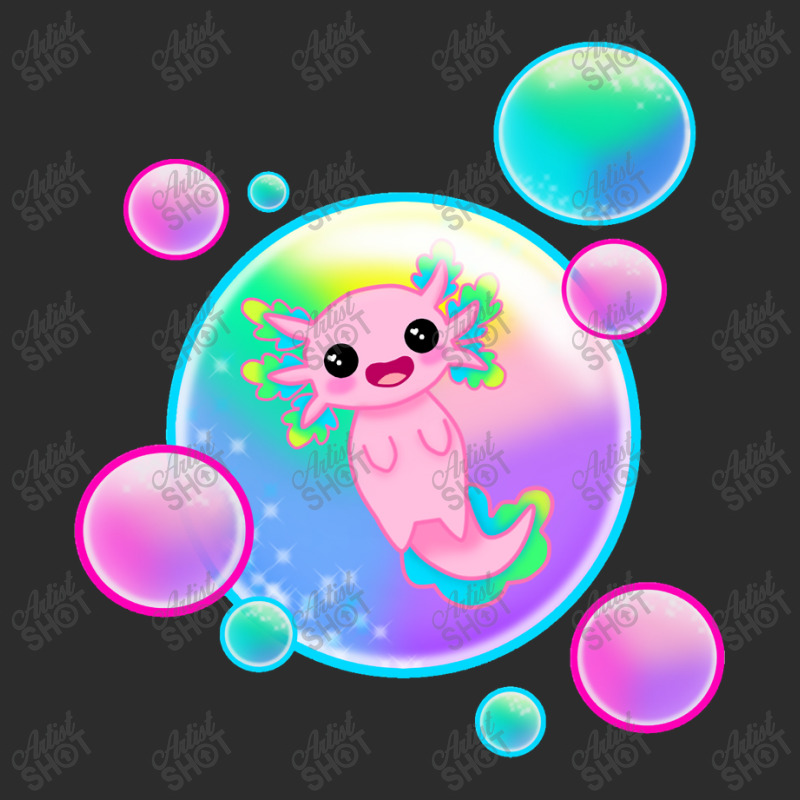 Kawaii Axolotl With Bubbles Exclusive T-shirt by Min05 | Artistshot