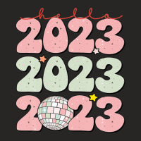 Goodbye 2022 Hello 2023 Happy New Year Funny Christmas Xmas Ladies Fitted T-shirt | Artistshot