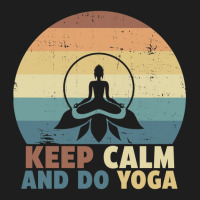 Keep Calm And Do Yoga Retro Vintage Gift Idea For Yoga Lover Classic T-shirt | Artistshot