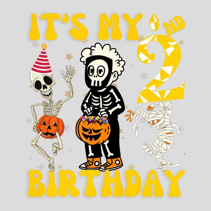 Kids It's My 2nd Birthday Boy Funny Skeleton Pumpkin Halloween Men's Polo Shirt | Artistshot