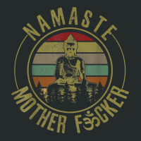 Namaste Mother Fcker   Vintage Buddha Funny Yoga Gift T Shirt Women's Triblend Scoop T-shirt | Artistshot