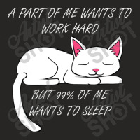 Lazy Cat Kitty Work Office Excuse Ladies Fitted T-shirt | Artistshot