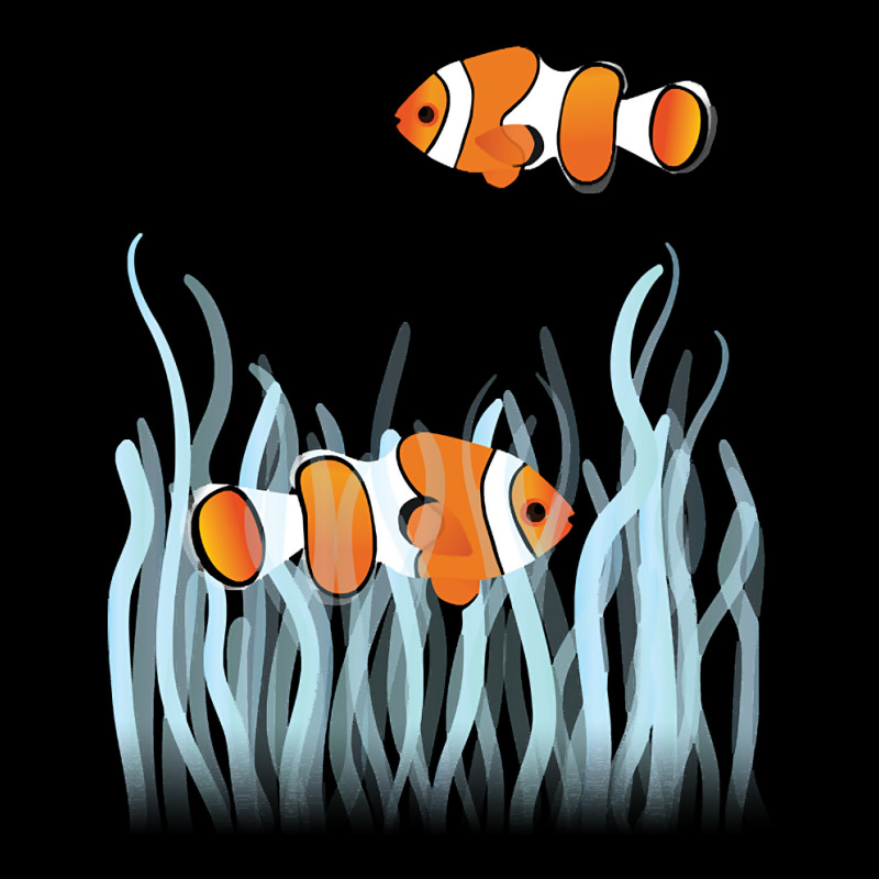 Two Clown Fishes Swimming Between Sea Anemones Fleece Short | Artistshot