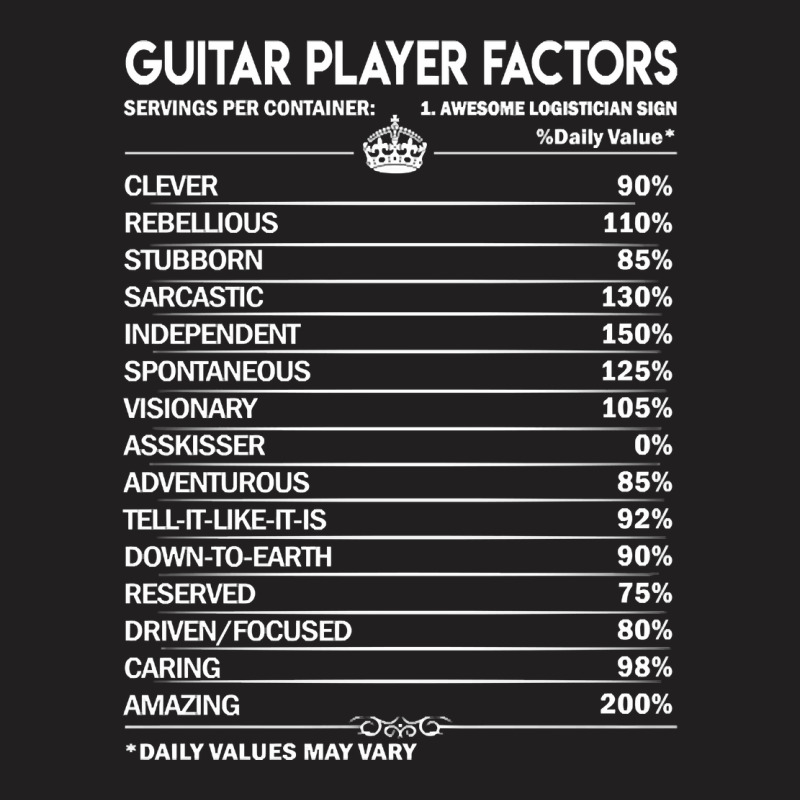 Guitar Player T Shirt - Guitar Player Factors Daily Gift Item Tee T-shirt | Artistshot