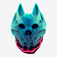 Wolf Skull Face For Halloween Colors  Animal Face Classic T-shirt | Artistshot