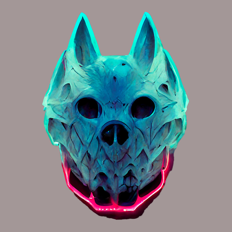 Wolf Skull Face For Halloween Colors  Animal Face Vintage Short by Davidartist | Artistshot