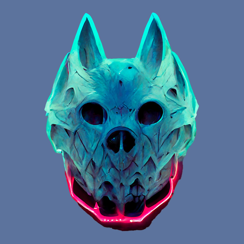 Wolf Skull Face For Halloween Colors  Animal Face Lightweight Hoodie by Davidartist | Artistshot